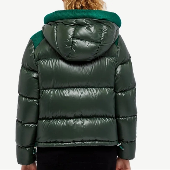 Moncler Green Hooded Down Jacket Sz US Medium/Small - Picture 15 of 16